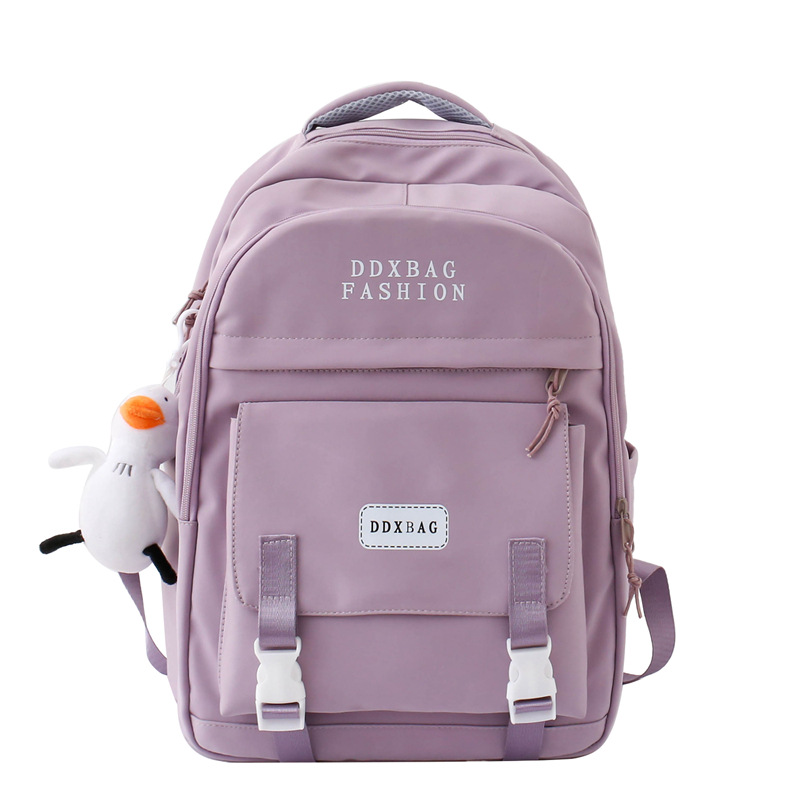 Mochila mujer estudiante de escuela secundaria ligero simple gran capacidad mochila estudiante de escuela secundaria estudiante universitario mochila japonesa ins chica