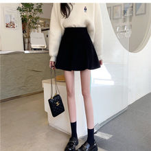 秋冬季新款高腰显瘦灯芯绒裙子女生2025年新款洋气伞裙款a字短裙