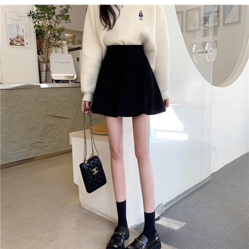 Autumn/Winter New High-Waist Slimming Corduroy Skirt for Women - Trendy Umbrella Skirt Style A-Line Short Skirt