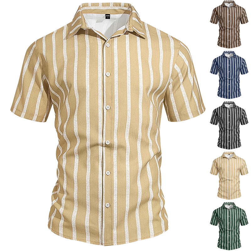 Nueva Europa y América Amazon verano nueva camiseta de manga corta a rayas gran camiseta casual transfronteriza
