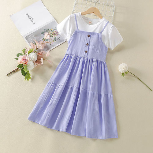 Little Girl Summer Dress 2024 New Style Trendy Girls' Summer Skirts Children Summer Dresses Princess Dresses for Girls