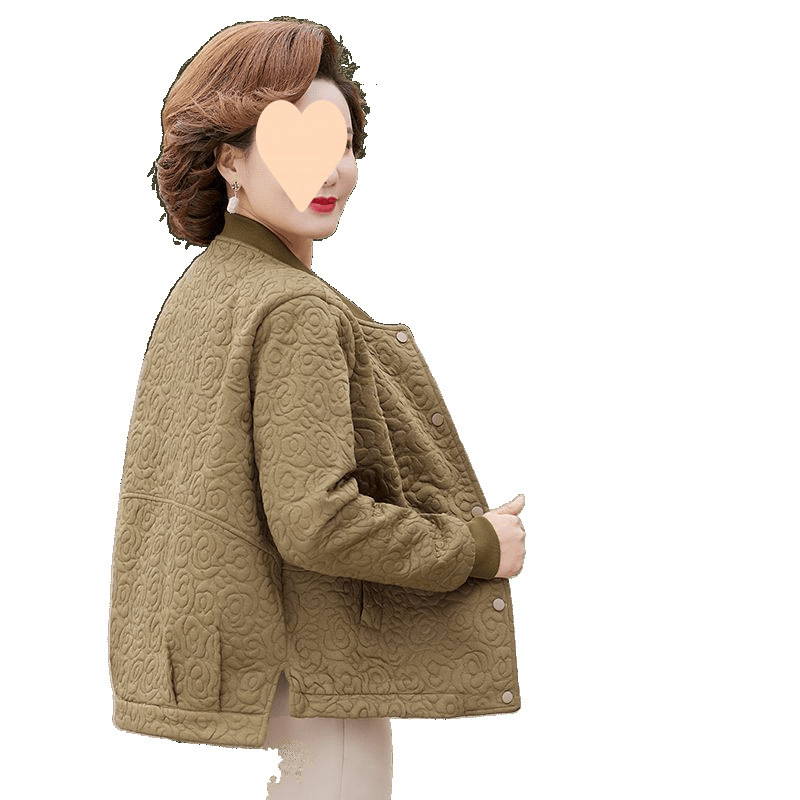 中年妈妈装春秋外套新款40岁50中老年女装春装洋气宽松夹克上衣女|undefined