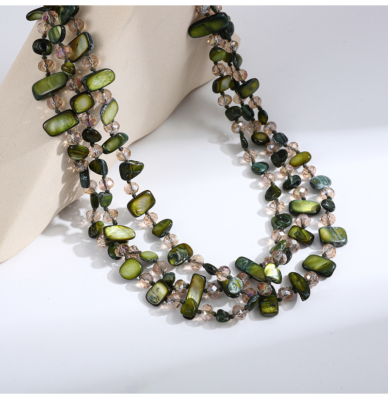 105g Weight Necklace Classification Shell Chain Material Beaded Chain Chain Type 1 Piece Quantity Holiday, Travel Occasion Shell Material Geometric Pattern Women's Gender Vacation, Simple Style Style Vacation Simple Style Geometric Shell Beaded Chain Beaded Necklaces Wholesale 1