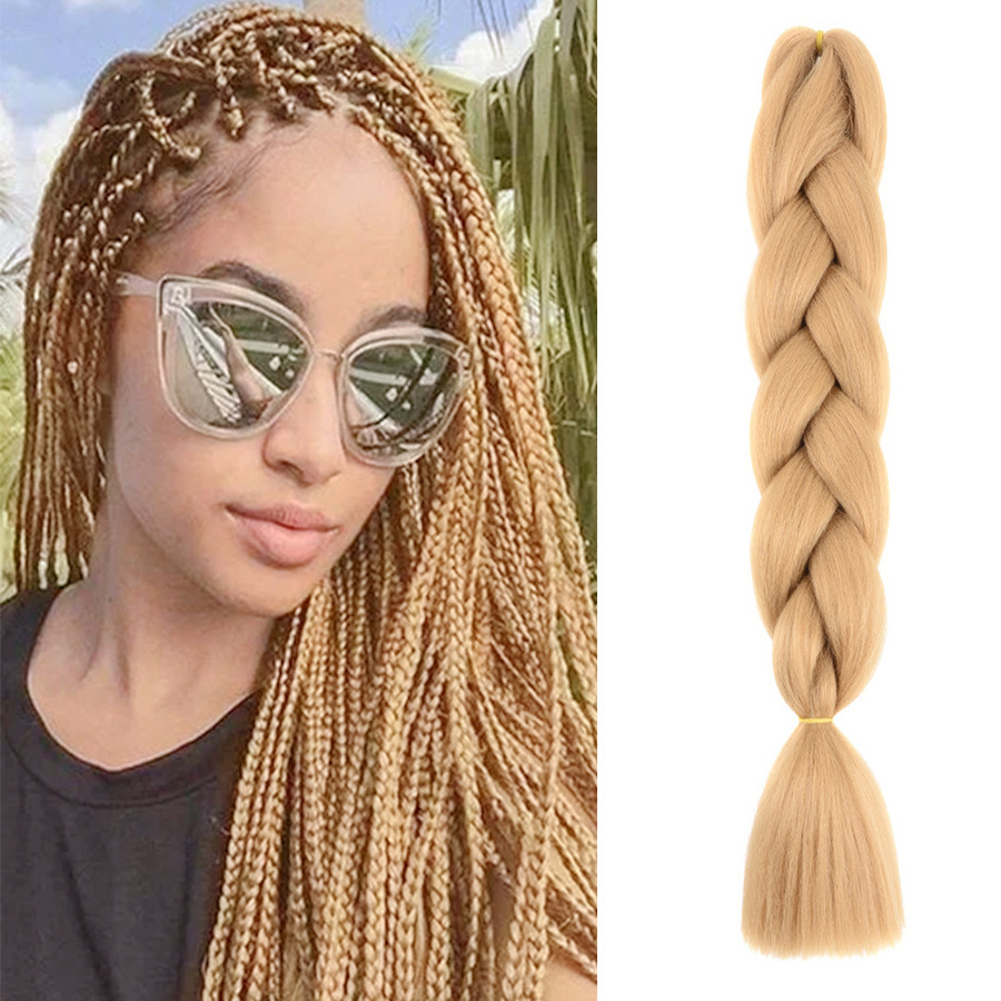 Trenzas Africanas Sintéticas de Fibra de Alta Temperatura para Crochet image 12