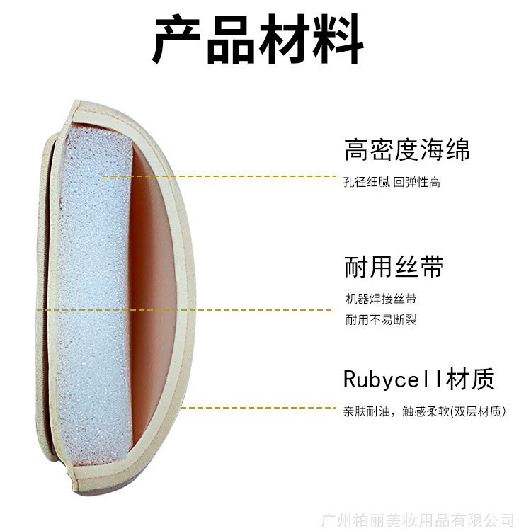 Engrosada XL gota de agua de algodón de azúcar puff color de la piel no es fácil de comer polvo húmedo y seco de doble uso se puede empaquetar individualmente cojín de aire puff