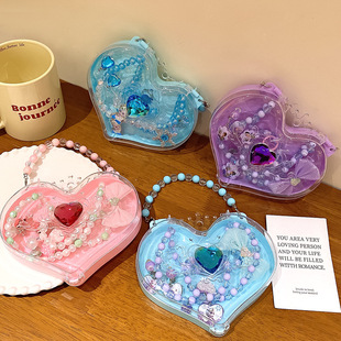 [New] children's necklace suit frozen cute baby jewelry holiday gift box princess girl jewelry