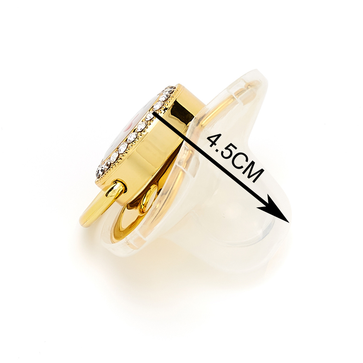 2022 transfronteriza Venta caliente amor Pequeño Príncipe bebé diamante pezón bebé diamante chupete con cubierta de polvo