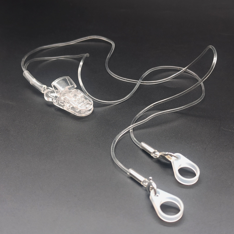 Audífono cuerda anti-caída invisible transparente cordón anti-caída niños ancianos cubierta protectora especial binaural clip de fijación