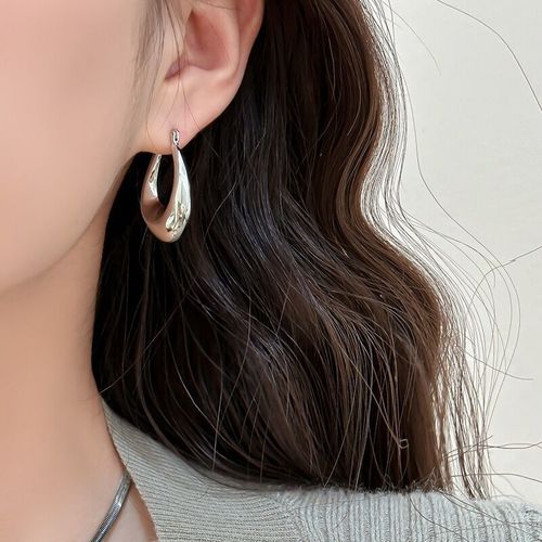 European and American niche design earrings cold style geometric water drop earrings earrings Hong Kong style retro earrings earrings