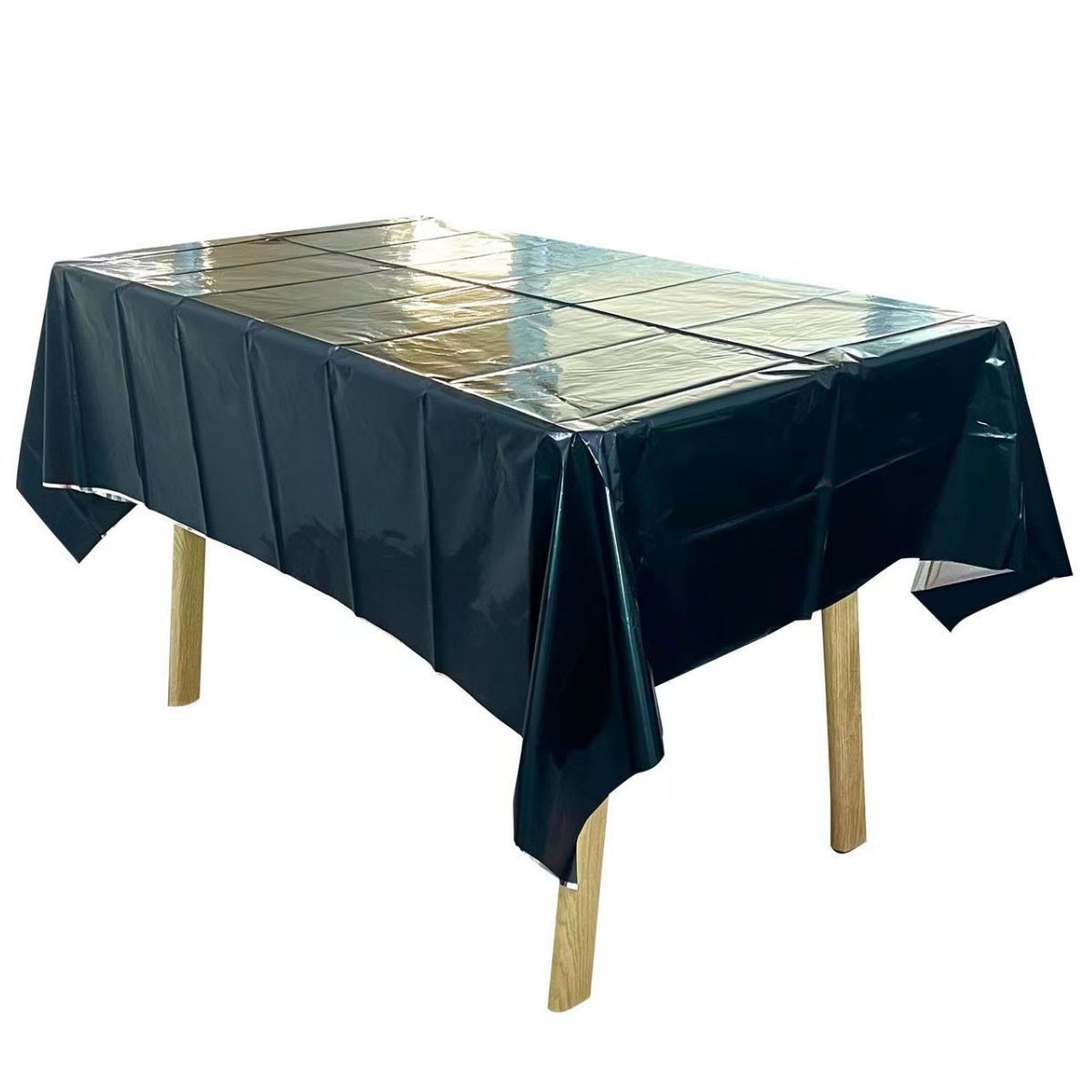 Película de aluminio desechable mantel oro rosa monocromática luz PET color sólido papel de aluminio mantel decoración del partido suministros al por mayor