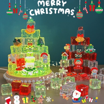DIY Christmas USB Night Light Atmosphere Lamp Children's Luminous Handmade Material Kit Gift Box for Girlfriend's Birthday Gift DIY Christmas USB Night Light Atmosphere Lamp Children's Luminous Handmade Material Kit Gift Box for Girlfriend's Birthday Gift