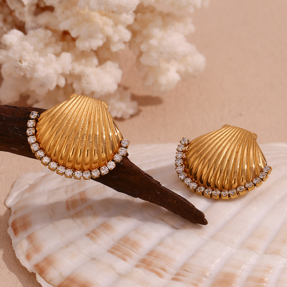 19g Weight 316L Stainless Steel Ear Needle Material 18K Gold Plated Plating Material Earrings, Ear Studs Classification 1 Pair Quantity Daily, Street Occasion 316L Stainless Steel Material Geometric, Flower Pattern All Seasons Season Women's Gender Retro, Simple Style Style Waterproof Non Tarnish, Surgical Steel, Plating Craft 18K Gold Plated 316L Stainless Steel  Geometric Flower Waterproof Non Tarnish Surgical Steel Retro Simple Style Earrings Ear Studs For Women's 7