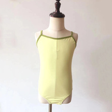 舞蹈服女童儿童吊带体操服芭蕾舞形体服吊带开裆练功服跳舞服