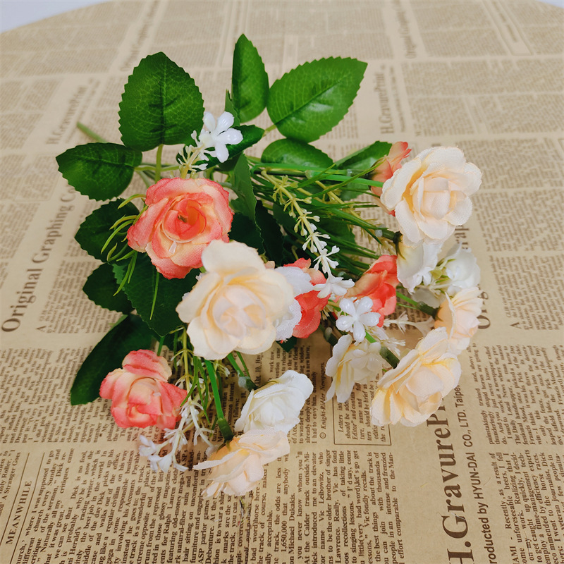 flores falsas flores de plástico ramo de flores de cascada flores secas decoración del hogar flores biónicas