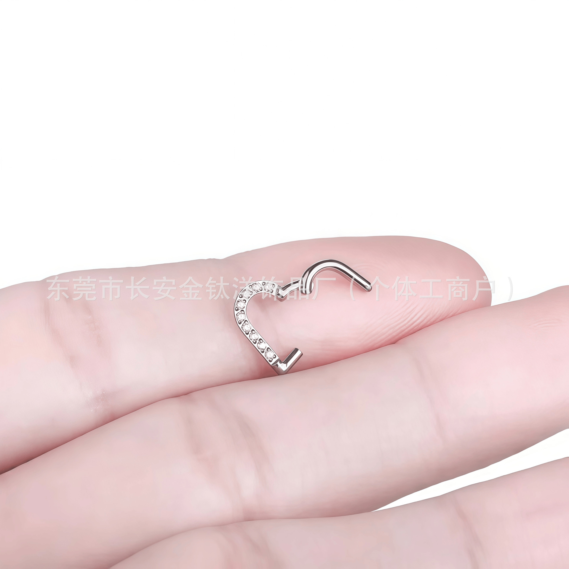 Labret piercing jewelry detail image