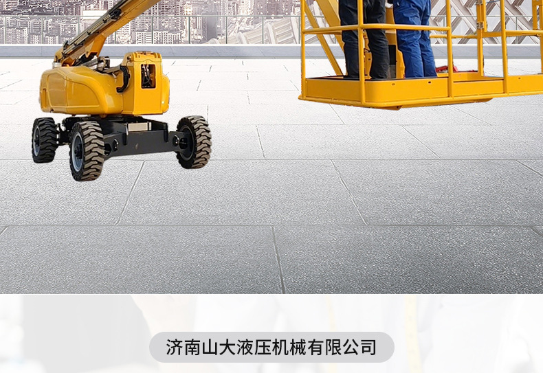 Fully Self-Propelled Articulated Arm Lift for Outdoor Decoration, Ladder Climbing, Street Light Maintenance, and High-Altitude Work
