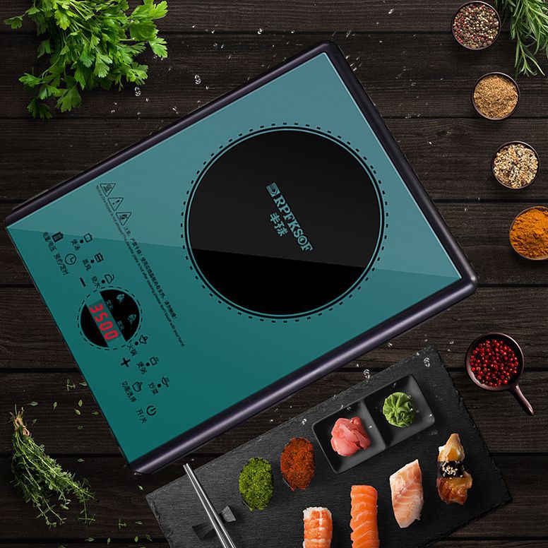 Durable Induction Cooker High-Power Panel Shape 3500W Hot Pot Stir-Fry Commercial Household Kitchen Factory Cross-Border Wholesale