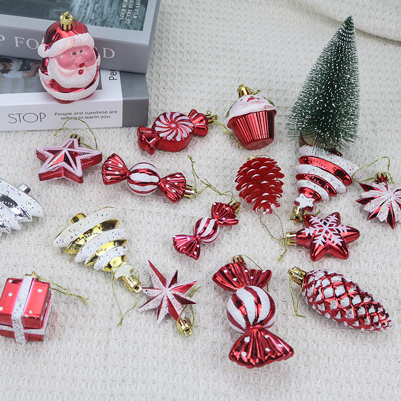 国境を越えた卸売新しいクリスマスボール特殊な形のクリスマスツリー装飾小道具クリスマスペンダントプラスチックボール塗装クリスマスツリー|undefined