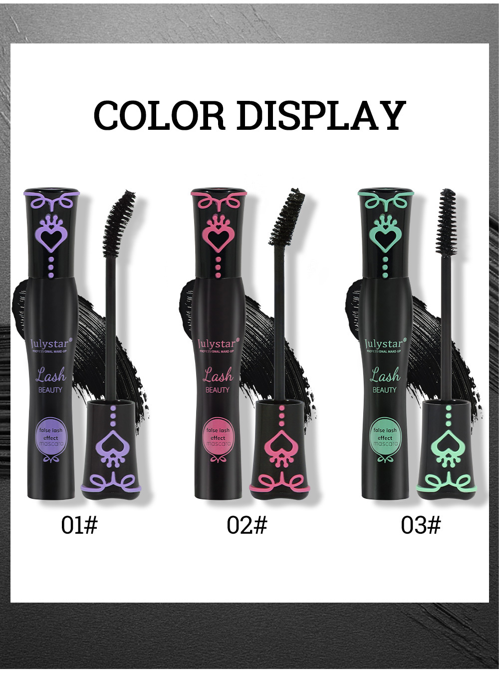 Cross-border makeup, thick and natural, curling mascara, waterproof, sweat-proof, non-smudge, long-lasting eyelash base cream, slender and long undefined
