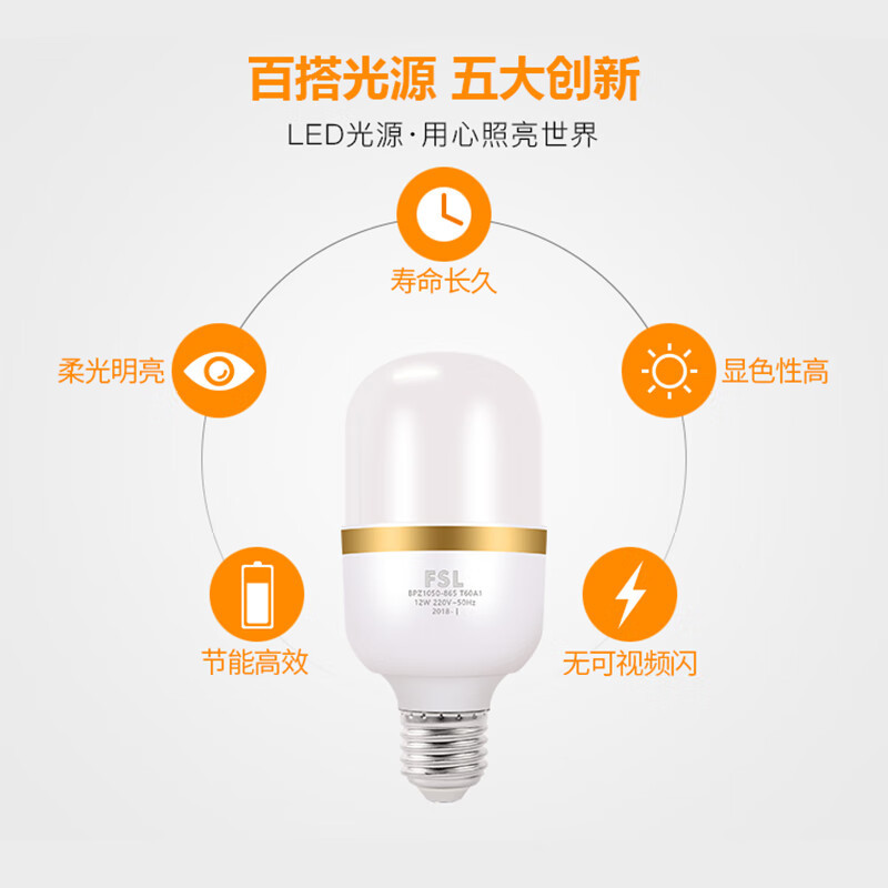 FSL Foshan Iluminación bombilla led bombilla de inducción de microondas bombilla de inducción de infrarrojos del cuerpo humano radar lámpara de pasillo inteligente