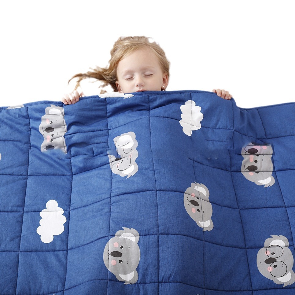 Suministro directo de fábrica de algodón para niños impresión de la gravedad de la manta de la gravedad de la manta Weighted blanket