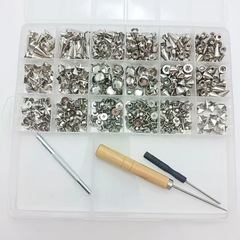 455pcs朋克钉11个尺寸锌合金子弹扣DIY手工配件 鞋帽宠物项圈装饰