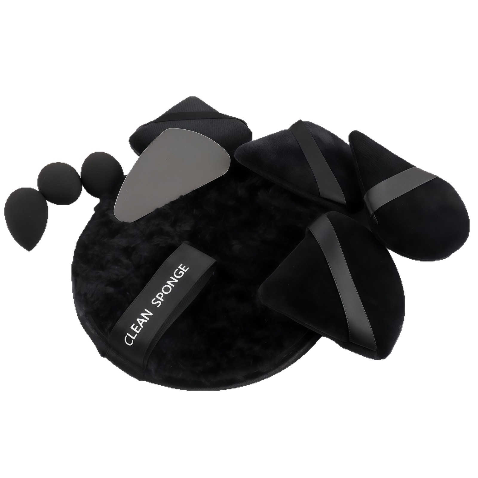 Juego de 46 piezas de nuevo producto transfronterizo Desmaquillador perezoso Puff Esponja de lavado de cara húmeda y seca Puff Pincel de maquillaje Herramientas de maquillaje