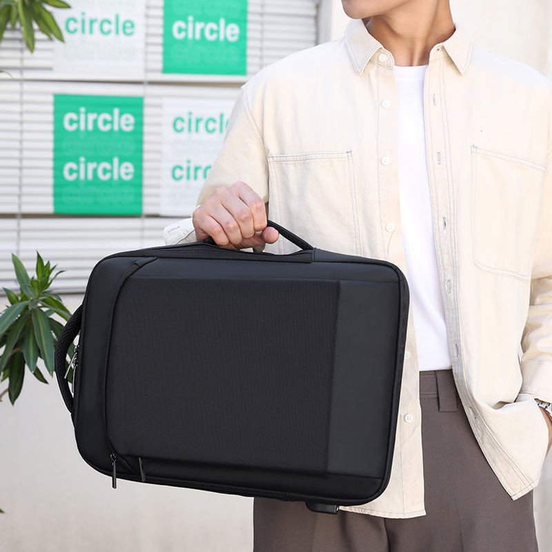 Nueva mochila de negocios simple transfronteriza versátil bolsa de computadora portátil de viaje multi-capas para hombres bolso USB