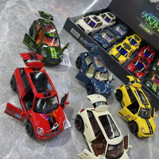 Children's Acousto-optic Inertia Car Multifunctional Simulation Mini Door-opening Fine Car Car Model 7754