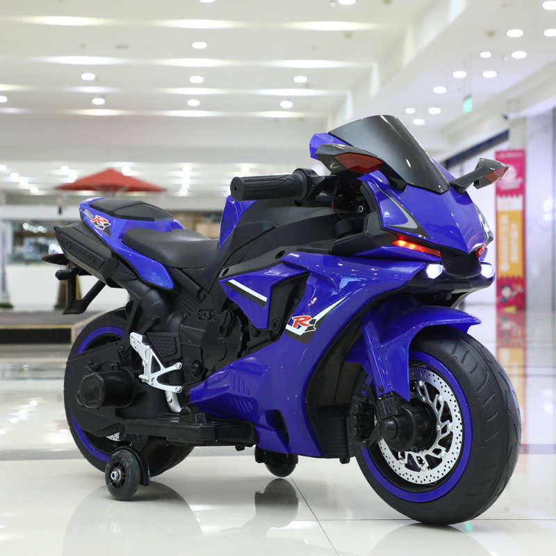 Motocicleta eléctrica para niños, eléctrica grande para hombres y mujeres, coche eléctrico de dos ruedas, coche de juguete recargable, cochecito