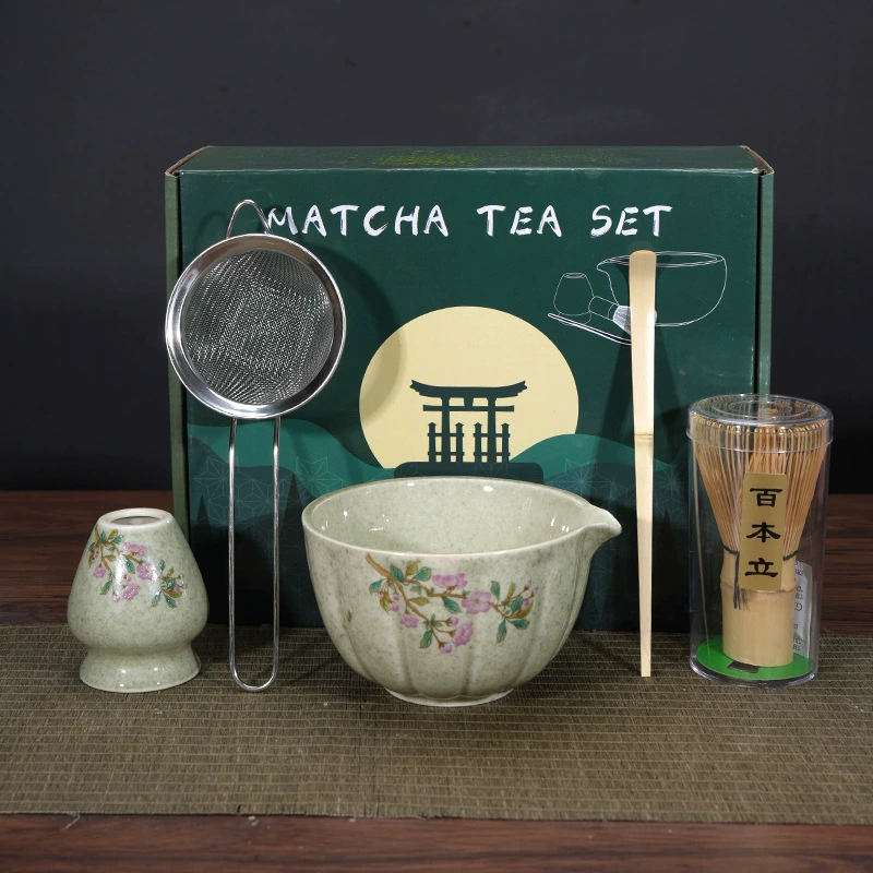 Японский матчa, керамическая чайная чашка, набор, подарочная коробка