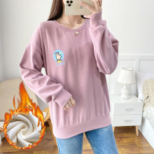 哺乳衣秋冬外出服辣妈款产后加绒喂奶上衣秋装外穿哺乳卫衣外套