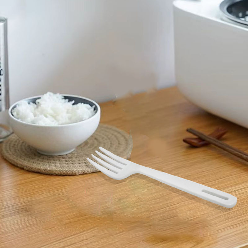 Plastic Fork Spoon Set Environmentally Friendly Food Grade Reusable Portable High Temperature Resistant