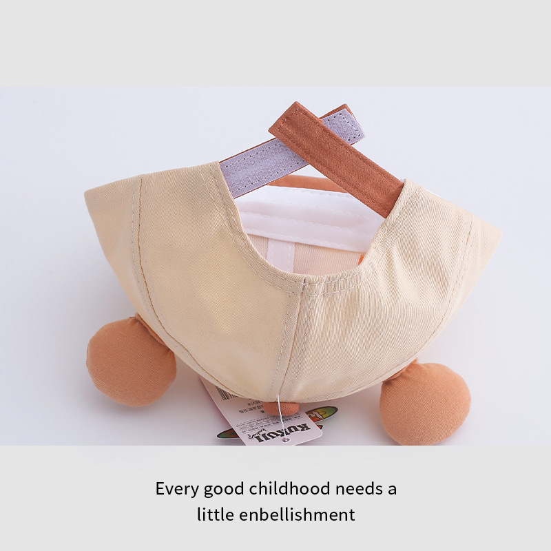 Sombreros infantiles primavera y otoño para niños sombreros de lengua de pato bebés sombreros de borde suave bebés 1 - 2 lindos sombreros casuales de algodón 48CM