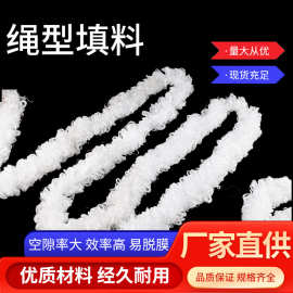 厂家供应绳型填料 纤维辫带式螺旋生物填料人工仿水草填料批发
