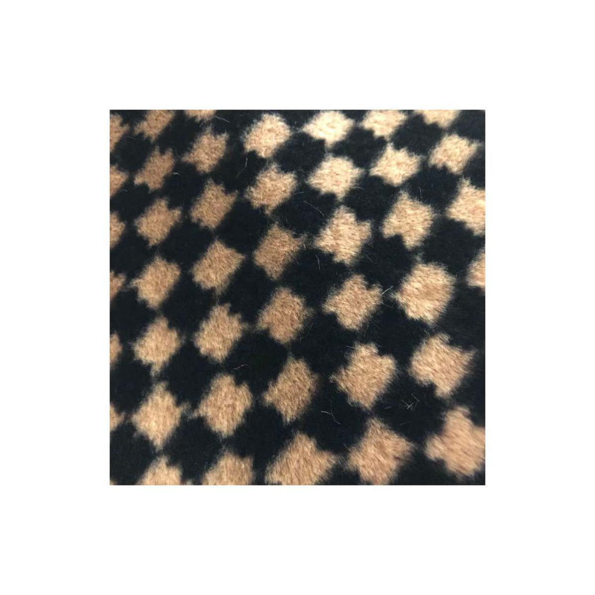 Inventario de 20 cabello de cuatro hojas de conejo 1500g imitación de cabello de cabello impresa bolsa de mujer tela de zapatos