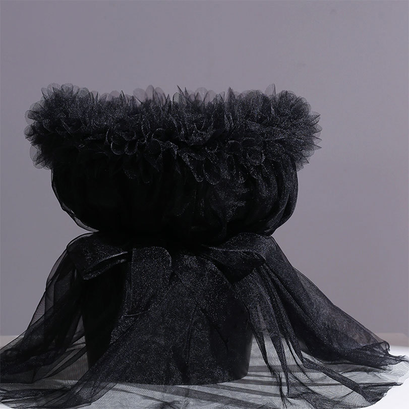 Flor Sombra diosa Día de San Valentín bolsa de hilo de flores volando hilo de hadas moldeado integrado gasa falda flor embalaje gasa material floral