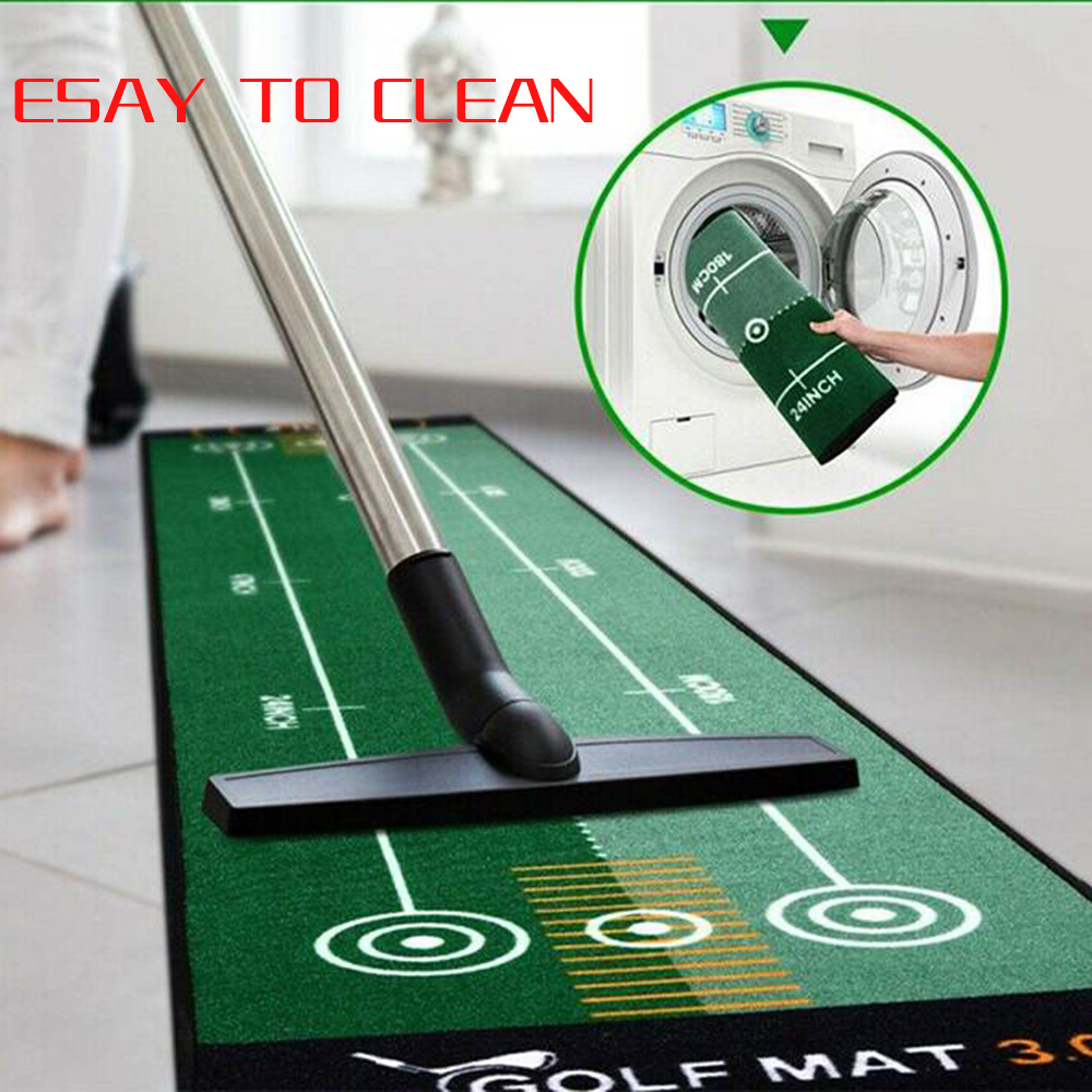 Venta caliente transfronteriza práctica de putter de golf manta de golf alfombra familia interior y exterior práctica de putter de golf