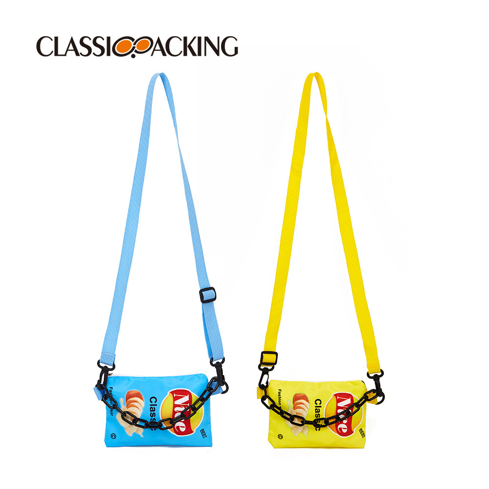 Bolsa de almacenamiento al por mayor de fábrica, bolsa de regalo de promoción de bocadillos de supermercado, bolsa de mensajero de habitación individual unisex, se puede fijar el logotipo