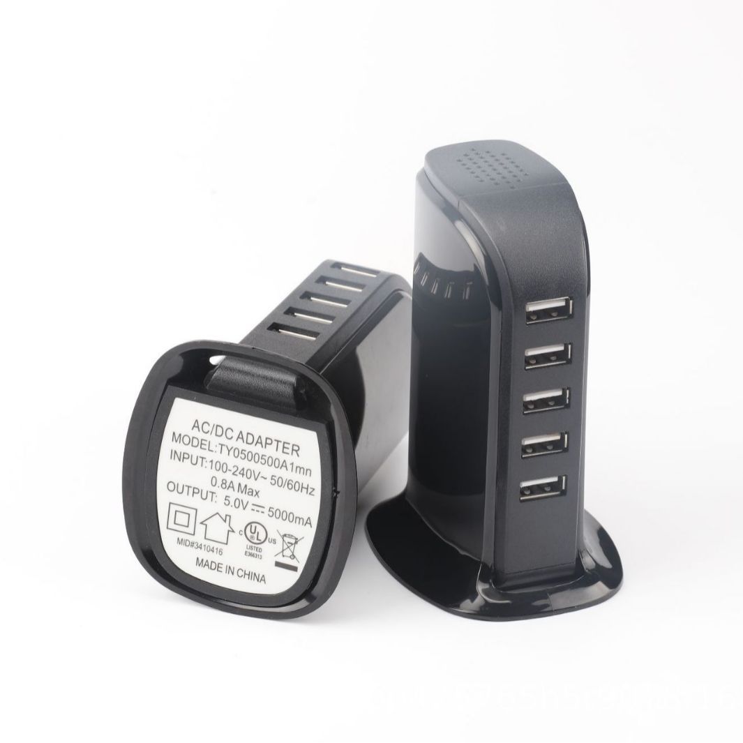 5V8A平板电脑手机USB充电器扩展快速充电多端口桌面充电器