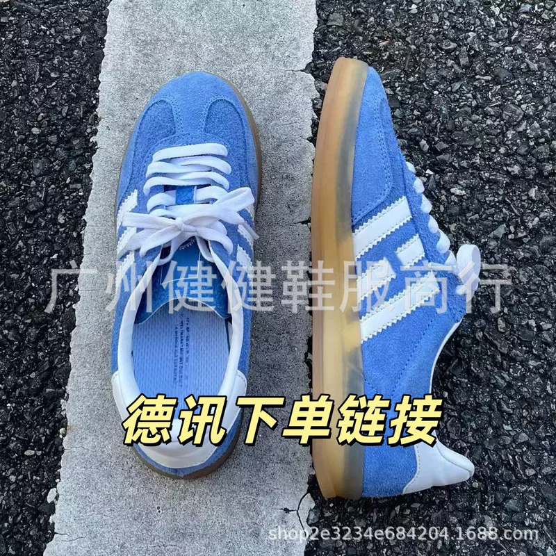 Всесезонные кроссовки Adidas для мужчин и женщин с площадкой, обувь Jianjian Guangzhou кампус клубника медведь красно-белый, плоская замена Maillard