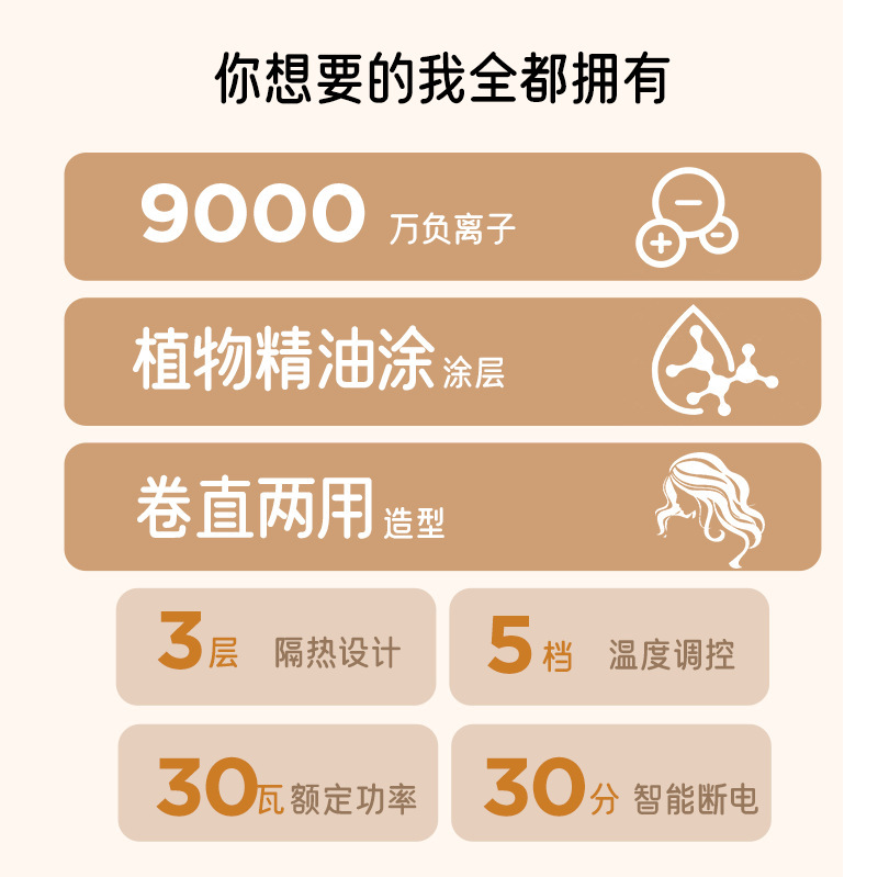 直供跨境卷直两用负离子发夹拉直板直发器恒温电发夹原头厂家夹板|undefined