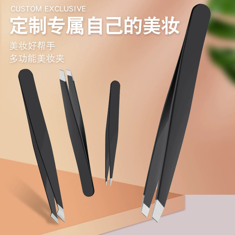 Набор пинцетов, прецизионные angled & straight tips, дляApplying бровей и наращивания ресниц, 4 стиля наконечников
