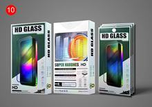 苹果13手机钢化膜包装盒十合一包装，高端镭射保护膜包装盒现货