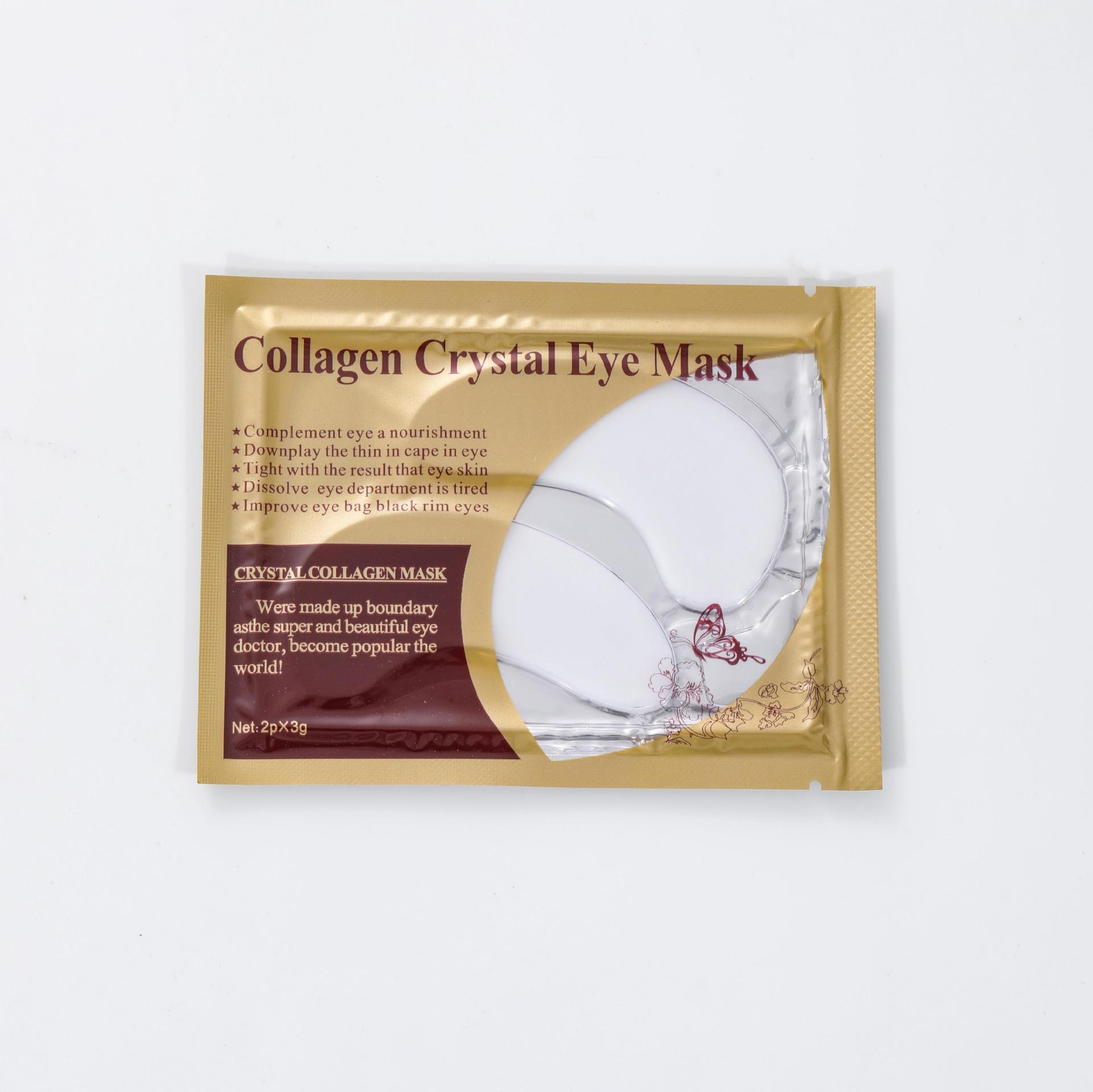 Mascarilla de ojos de colágeno de cristal transfronterizo Golden Spot Eye Care Estilo caliente Versión en inglés Mascarilla de ojos de oro Comercio exterior