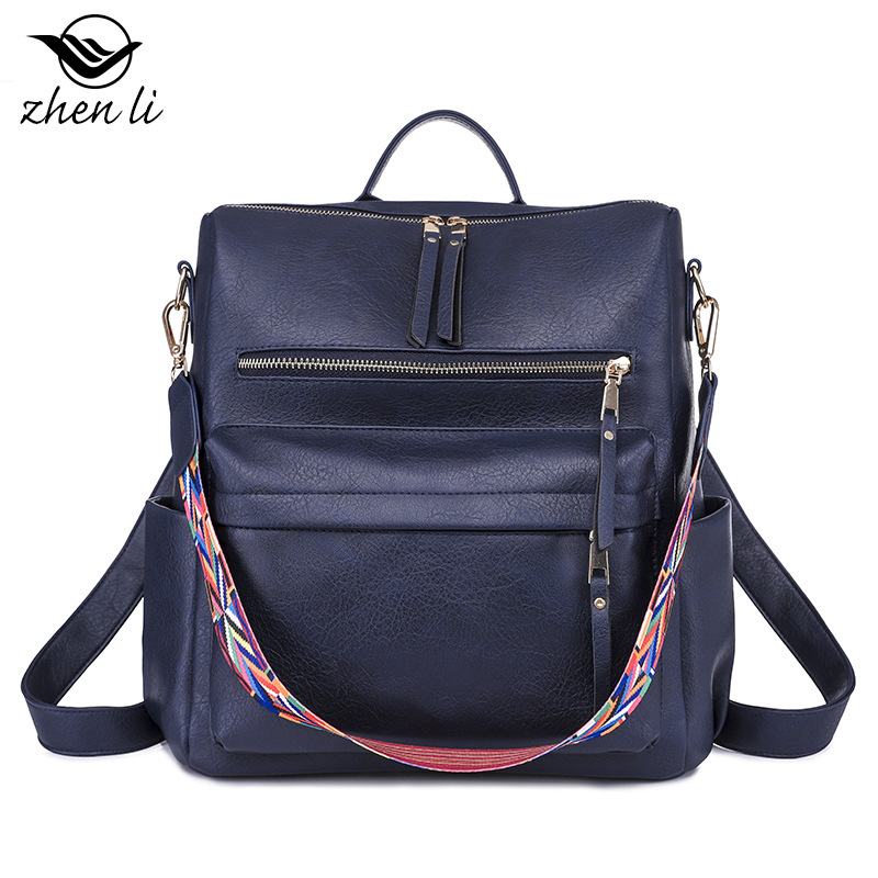 Zhenli bolso retro mochila de gran capacidad para mujer diseño de nicho Mochila De mujer bolsas bolsa al por mayor