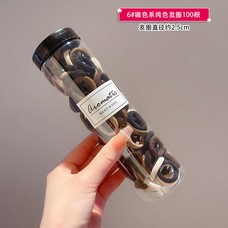 Estilo coreano de alta cuerda de Pelo elástico de las mujeres anillo de toalla simple banda de goma cuerda de pelo de cola de caballo alta anillo de pelo de bebé