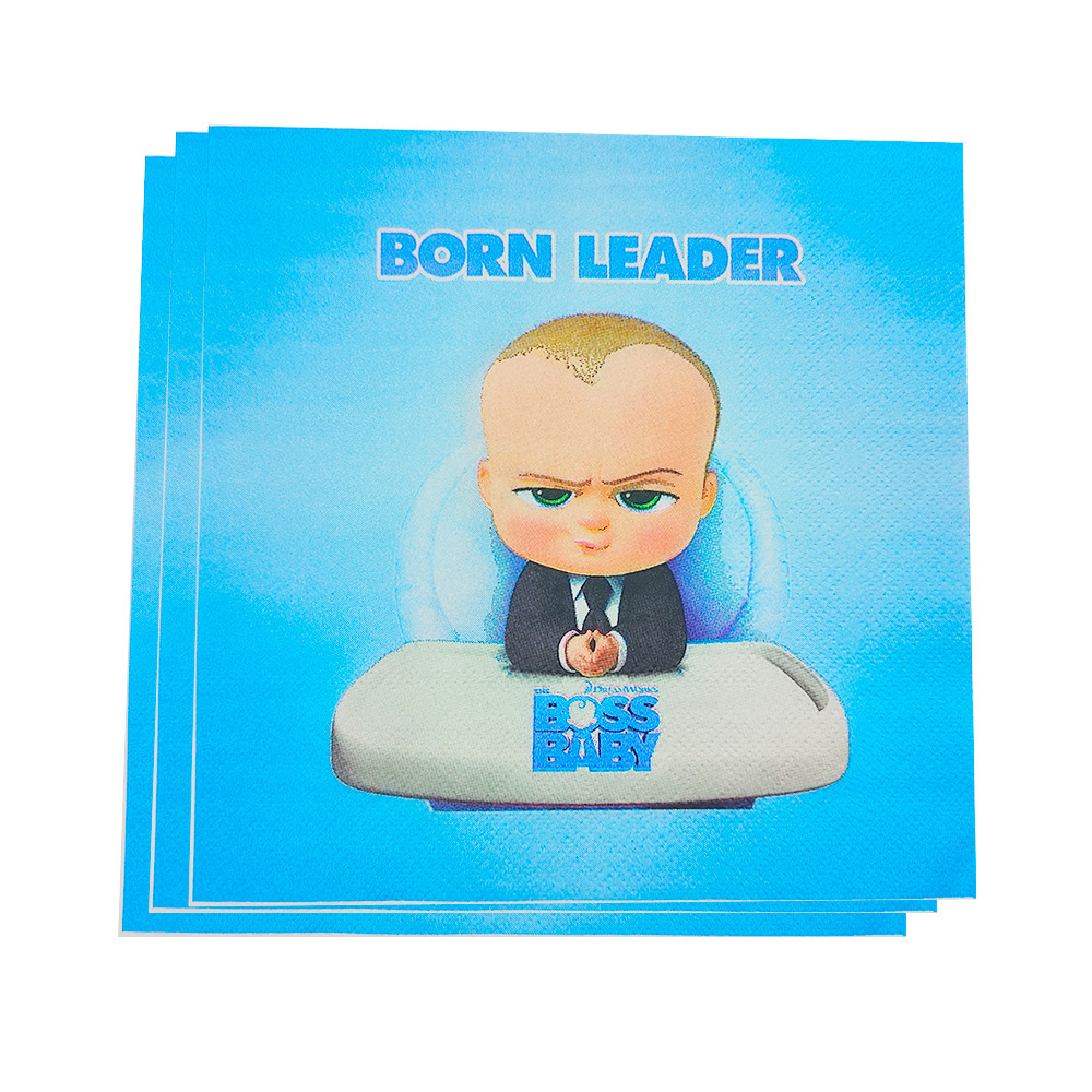 Bebé fiesta traje pequeño jefe cumpleaños vajilla fiesta suministros niños cumpleaños fiesta decoración fábrica suministro