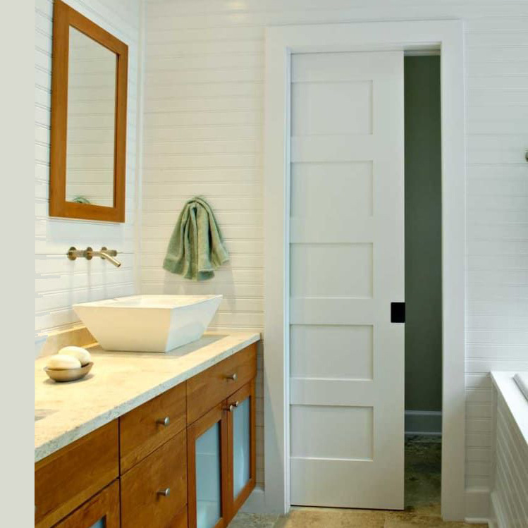 Barn door pocket door pocket kitchen door door sliding sliding rail hidden rebound door damping self-elastic kinetic energy