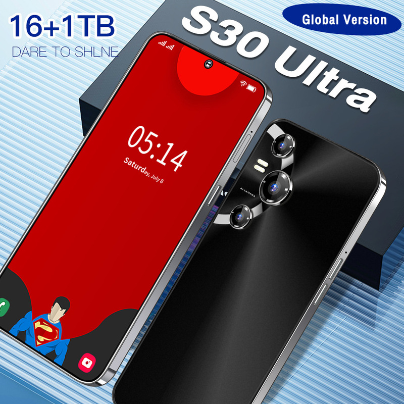 S30Ultra New Explosions Cross-border Spot 6.53 "4G Android 3 64GB Smartphone Manufacturers Foreign Trade Agency